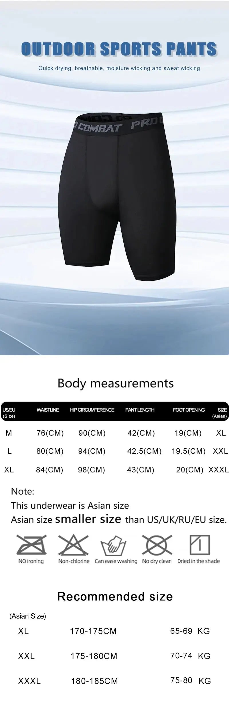 2024 Summer Men's New Sports Quick Dry Breathable Compression Tight Bottoms Basketball Fitness Running Training Casual Shorts